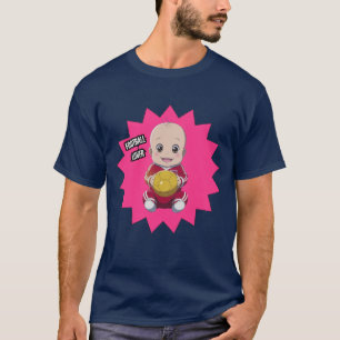 Niedliches Baby mit Fußballspieleroutfit T - Shirt