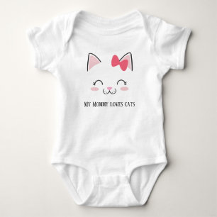 niedliches Baby Mommy Katzenliebhaber Baby Strampler