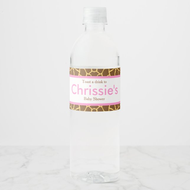 Niedliches Baby & Mum Giraffe Baby Dusche Party (Vorderseite)