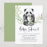 Niedliches Baby Panda Greenerenery Baby Dusche