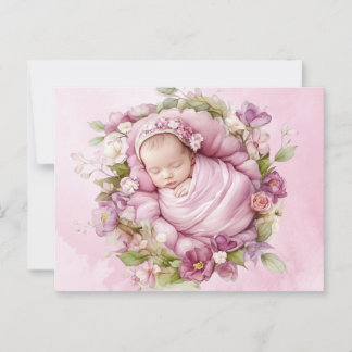 Niedliches Baby Pink Postkarte