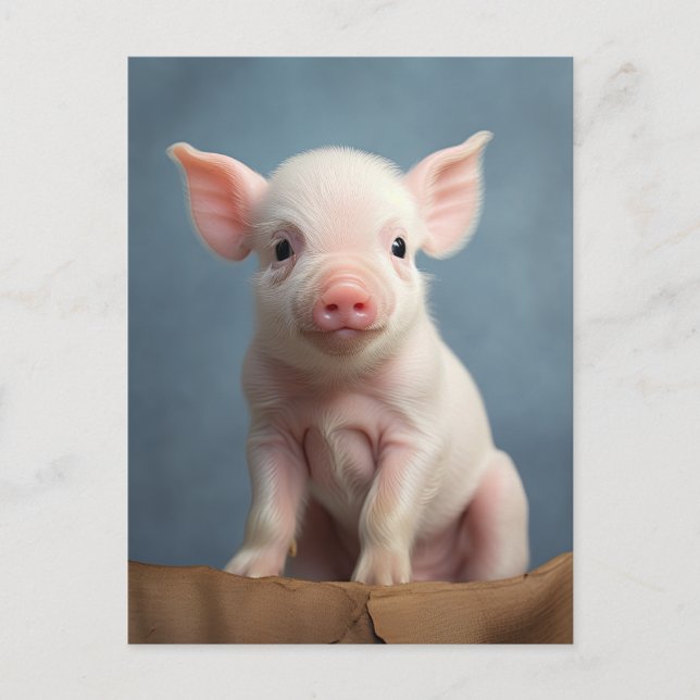 Niedliches Baby Schweine - Funny Farm Animes Postkarte (Vorderseite)