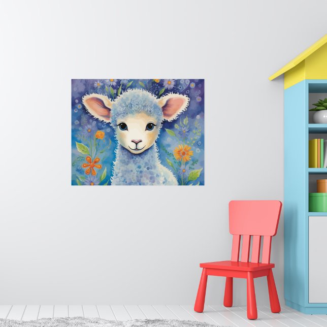 Niedliches Baby Sheep Poster (Kinderzimmer 1)