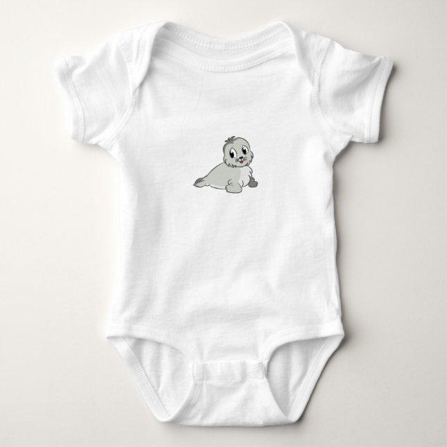 Niedliches Baby-Siegel Baby Strampler (Vorderseite)