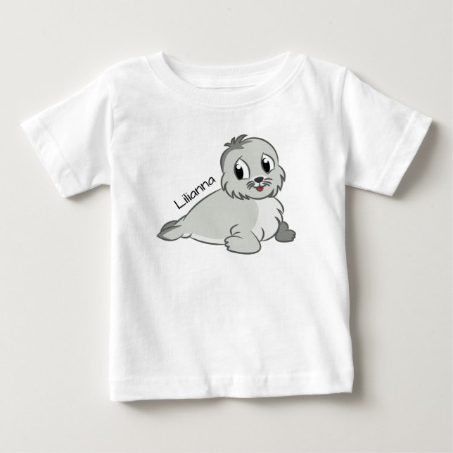 Niedliches Baby-Siegel Baby T-shirt (Vorderseite)