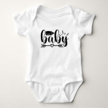 Niedliches Baby Typografisches Herz-Arrow-Flaschen