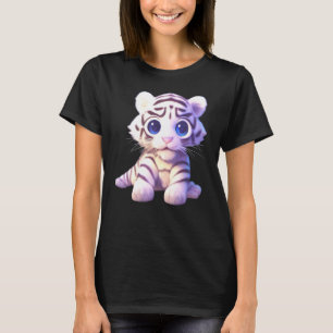 Niedliches Baby White Tiger Cub Art Artikel für Ki T-Shirt