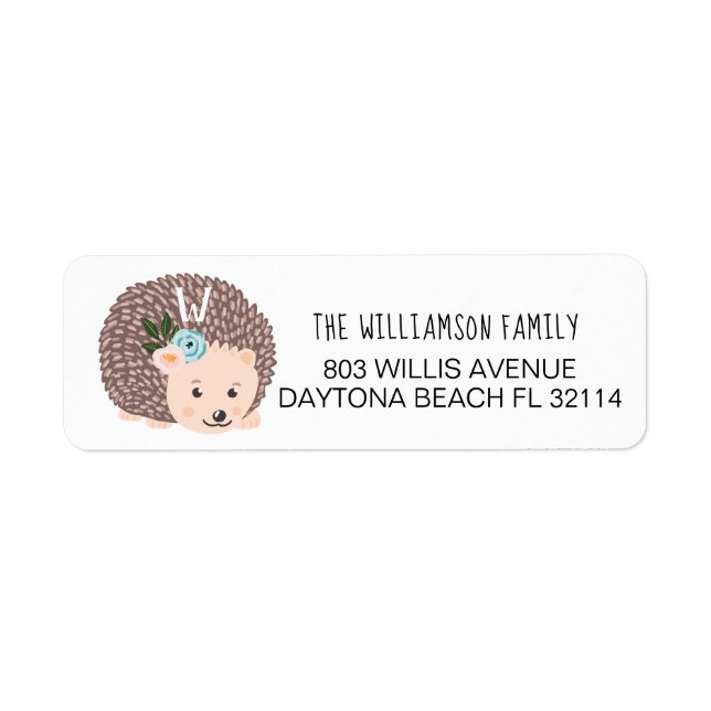 Niedliches Baby Woodland Igel Forest Animal (Vorne)