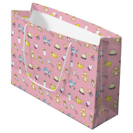 Niedliches Babyduschverhalten Große Geschenktüte