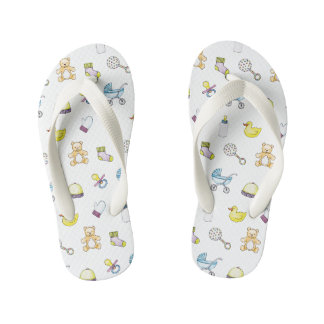 Niedliches Babyduschverhalten Kinderbadesandalen
