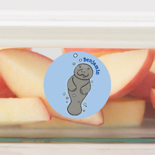 Niedliches Babymantel mit Bläschendarstellung Etiketten