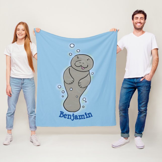Niedliches Babymantel mit Bläschendarstellung Fleecedecke (Beispiel)