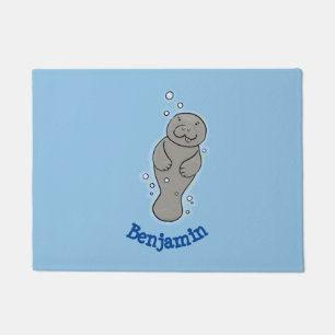 Niedliches Babymantel mit Bläschendarstellung Fußmatte