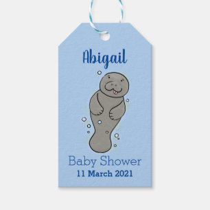 Niedliches Babymantel mit Bläschendarstellung Geschenkanhänger