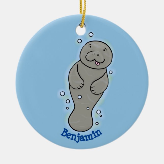 Niedliches Babymantel mit Bläschendarstellung Keramik Ornament (Vorne)