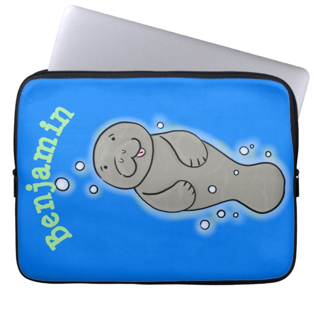 Niedliches Babymantel mit Bläschendarstellung Laptopschutzhülle (Vorderseite)
