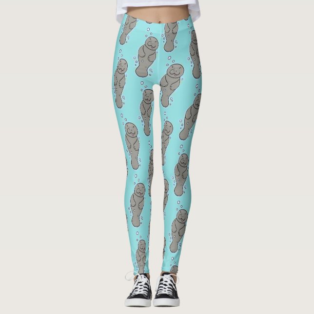 Niedliches Babymantel mit Bläschendarstellung Leggings (Vorderseite)