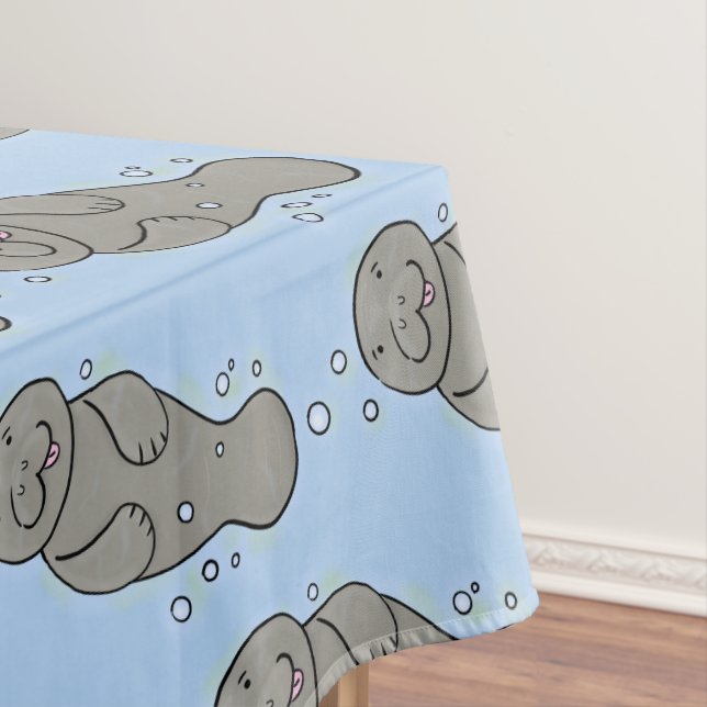 Niedliches Babymantel mit Bläschendarstellung Tischdecke (Beispiel)