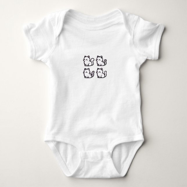 Niedliches Babyoutfit Baby Strampler (Vorderseite)