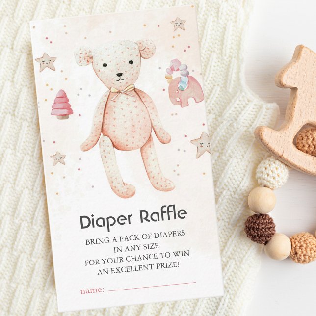 Niedliches Babyspielzeug mit Wasserfarbe Teddy Bea Begleitkarte (Von Creator hochgeladen)