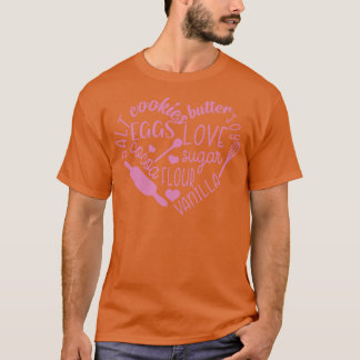 Niedliches Backen Liebe Herz T-Shirt