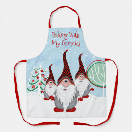 Niedliches Backen mit meinen Gnomaden Gnome Weihna Schürze