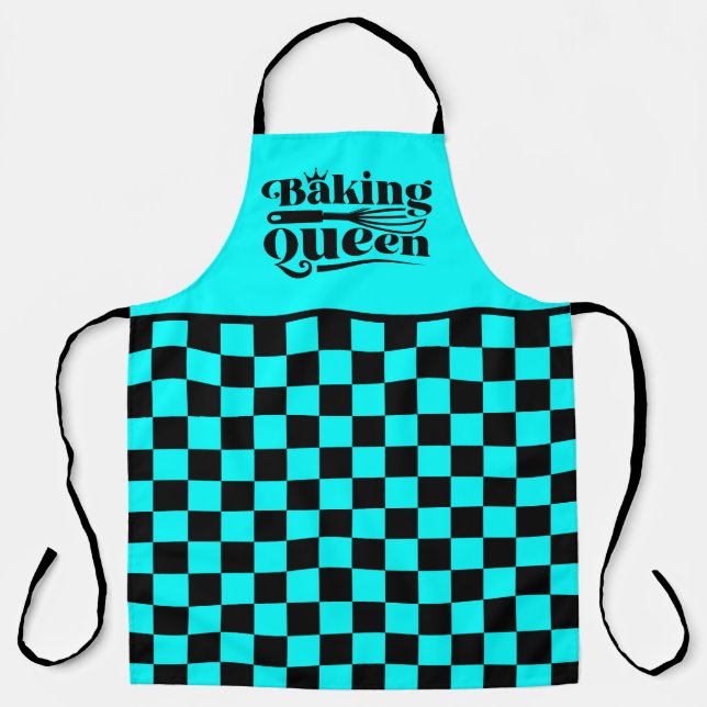 Niedliches Backen Queen word art Schürze (Vorderseite)