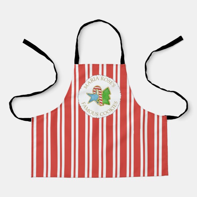 Niedliches Backen Whimsikfarbene Kekse Schürze (Vorderseite)