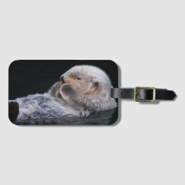 Niedliches Bademeer Otter Gepäckanhänger