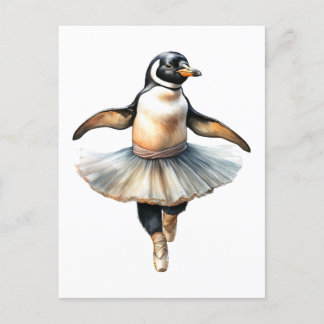 Niedliches Ballerina-Ballett Feiertagspostkarte