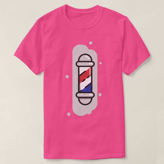 Niedliches Barbershop-Stabsymbol T-Shirt (Design vorne)