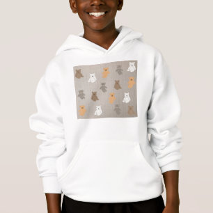 Niedliches Bärenmuster Hoodie