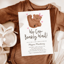 Niedliches Bärenthema Girl Babydusche