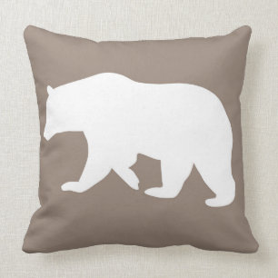 Niedliches Bärn-Waldtierethrow-Kissen Kissen