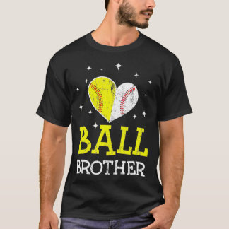 Niedliches Baseball und Softball Brother Funny Bro T-Shirt