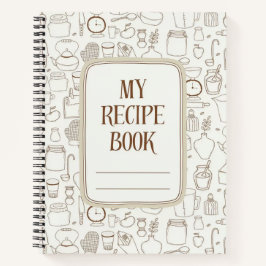 Niedliches Basisrezept Notizbuch