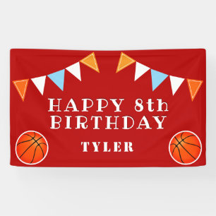 Niedliches Basketball Bunting Flags Kindergeburtst Banner