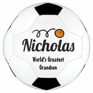 Niedliches Basketball Sportlogo individuelle Name  Fußball
