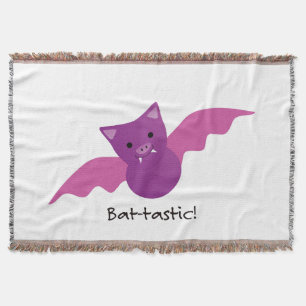 Niedliches Battastic Pink Bat Decke