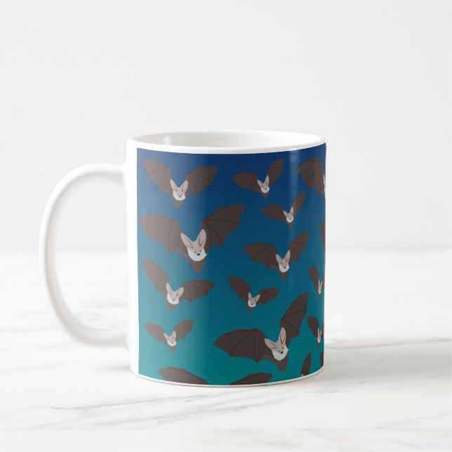 Niedliches Battmuster Kaffeetasse (Links)
