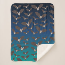 Niedliches Battmuster Sherpadecke