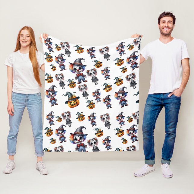 Niedliches Beängstigendes Funny Halloween Fleecedecke (Beispiel)