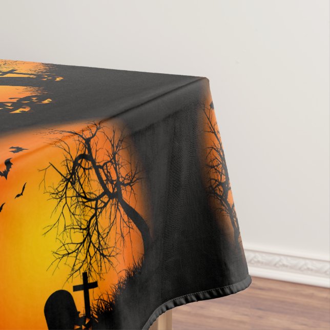 Niedliches Beängstigendes glückliches Halloween-Fr Tischdecke (Beispiel)