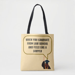 Niedliches Beige & Brown Funny Zitat Geschenk für Tasche