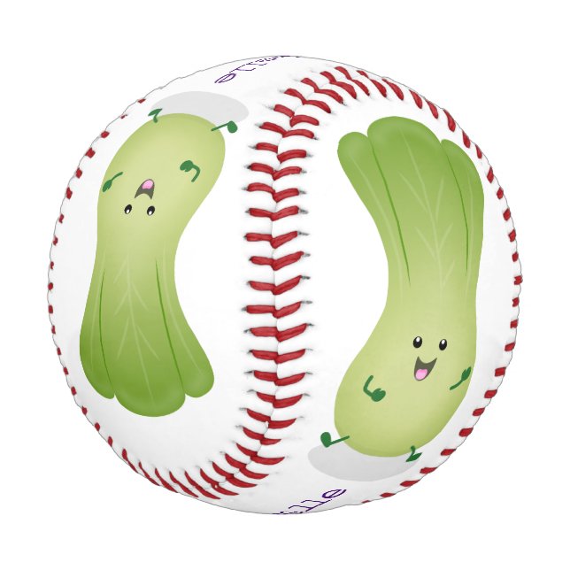 Niedliches Beispiel für den Cartoon eines Babybuch Baseball (Schrägansicht)