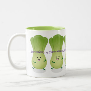 Niedliches Beispiel für den Cartoon eines Babybuch Zweifarbige Tasse