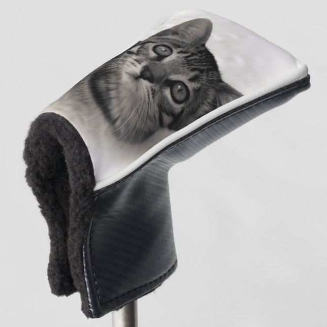 Niedliches bengalisches Kätzchen Golf Headcover (3/4 Vorderseite)