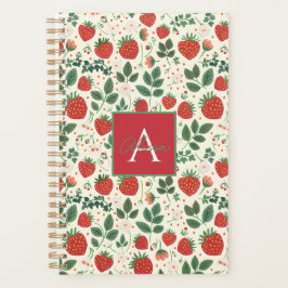 Niedliches, benutzerdefiniertes Erdbeermuster Planer