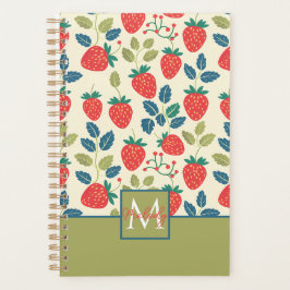 Niedliches, benutzerdefiniertes Erdbeermuster Planer