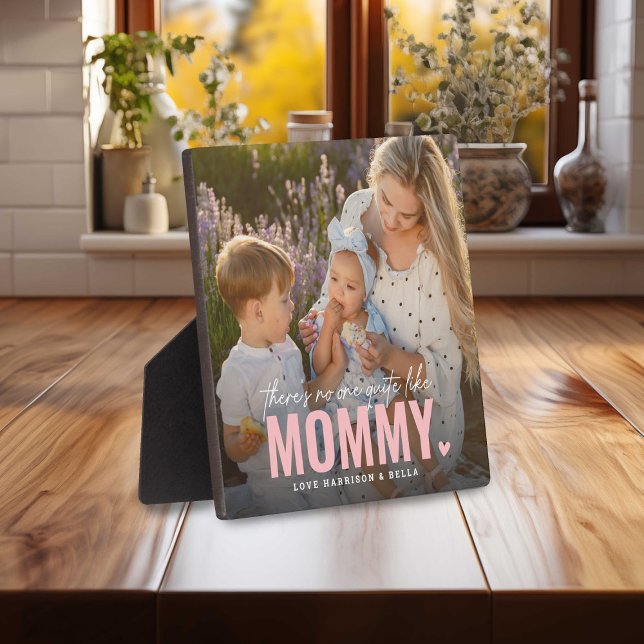 Niedliches benutzerdefiniertes Foto MOMMY-Geschenk Fotoplatte (Von Creator hochgeladen)